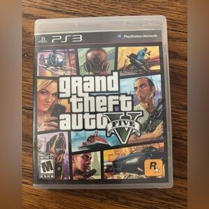 Grand Theft Auto V GTA 5 PS3 PlayStation 3 Complete CIB w/ Map & Blimp Advert !!